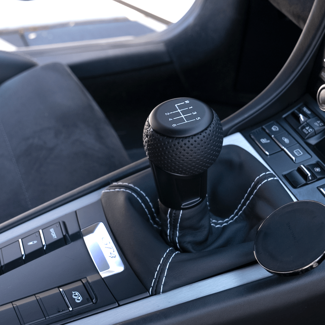 porsche gear Manual Shifter for Porsche - 911 991/992, Cayman 981/982 7 - Speed / Alcantara