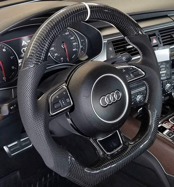 Audi A3 A4 A5 A6 A7 Carbon Fiber Steering Wheel 2013-2016