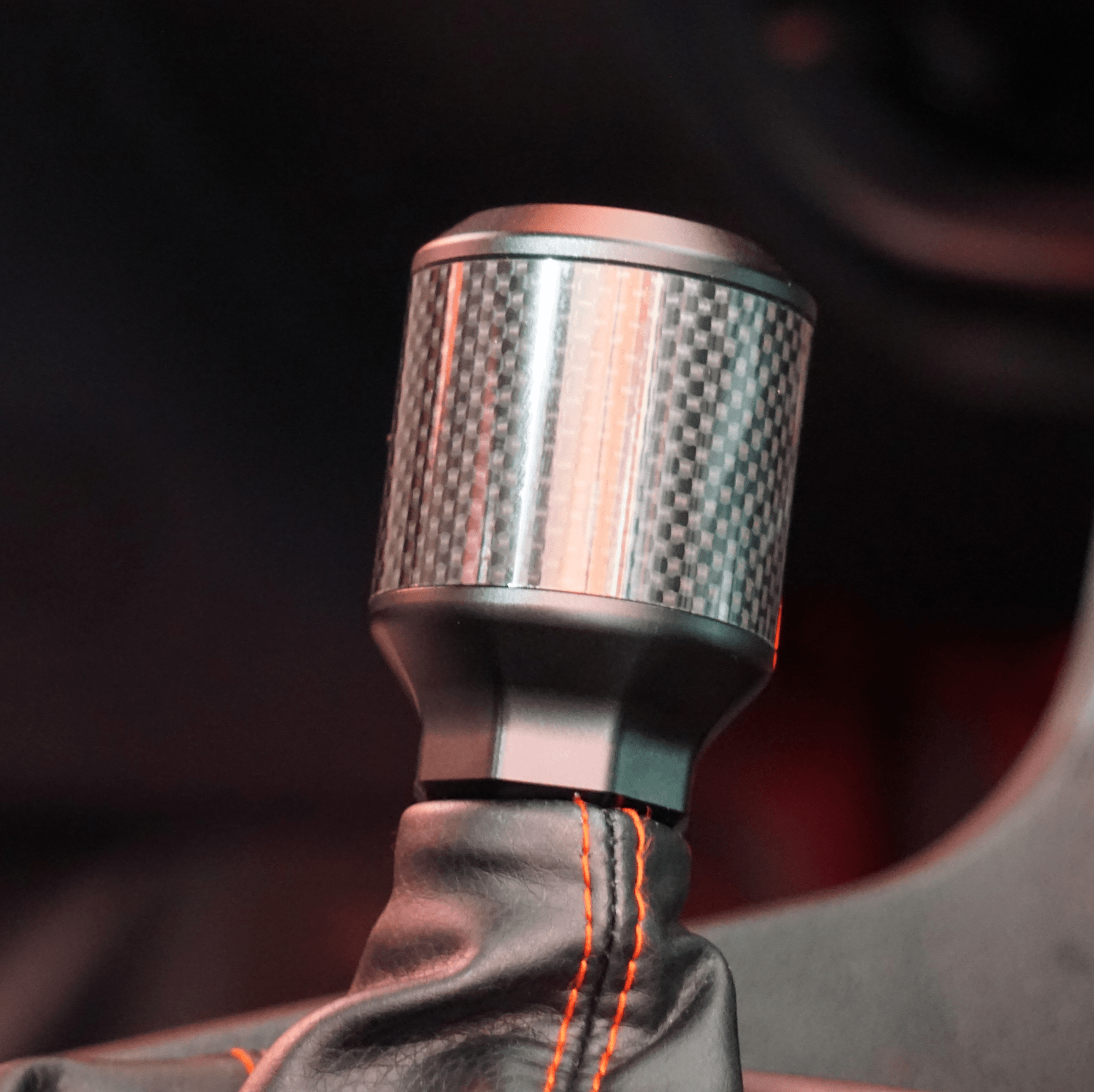 CARBON FIBER MANUAL SHIFT KNOB AUDI/VW Silver / S + 6 SPD