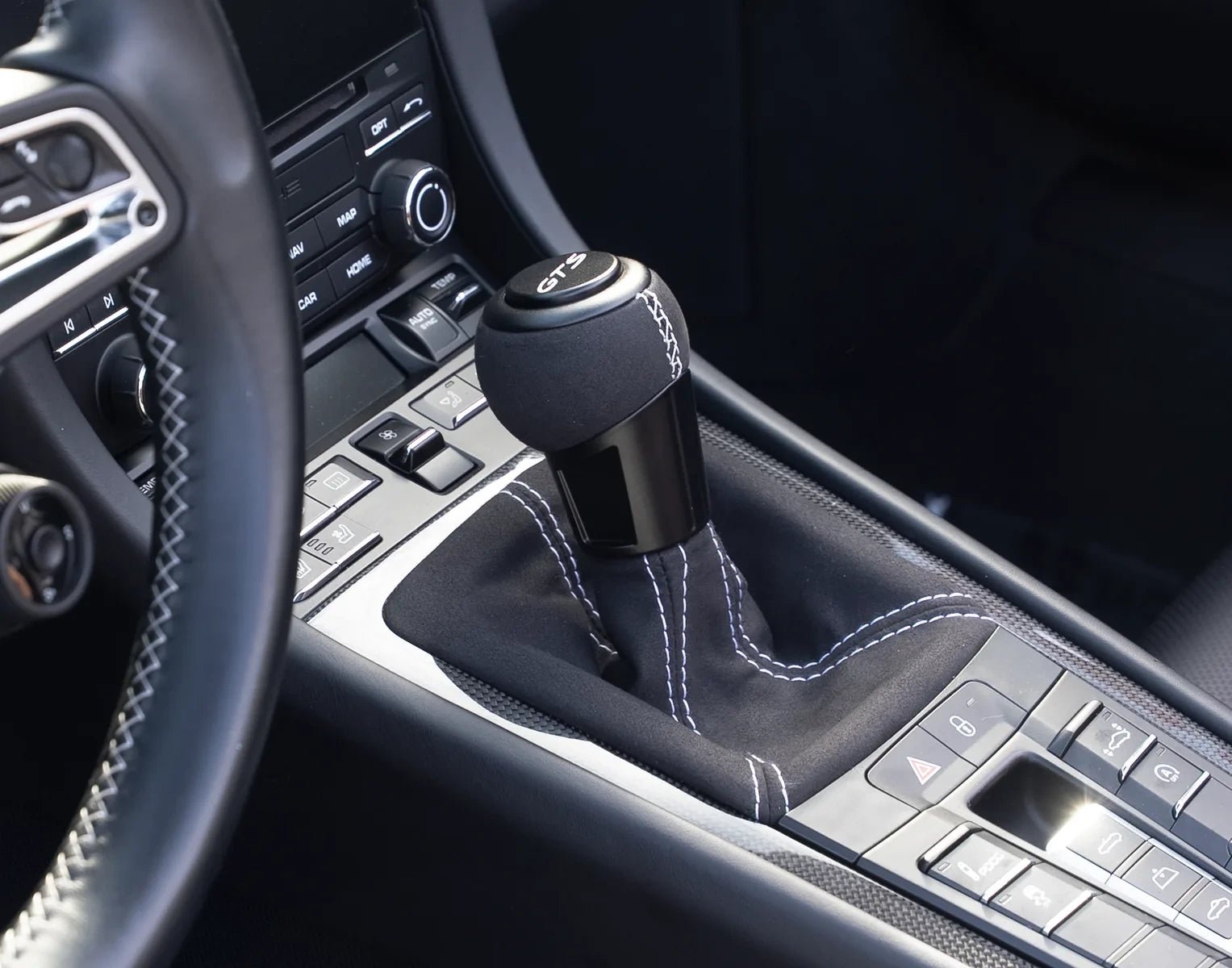 Euro Impulse GT3-style shifter installed in Porsche interior