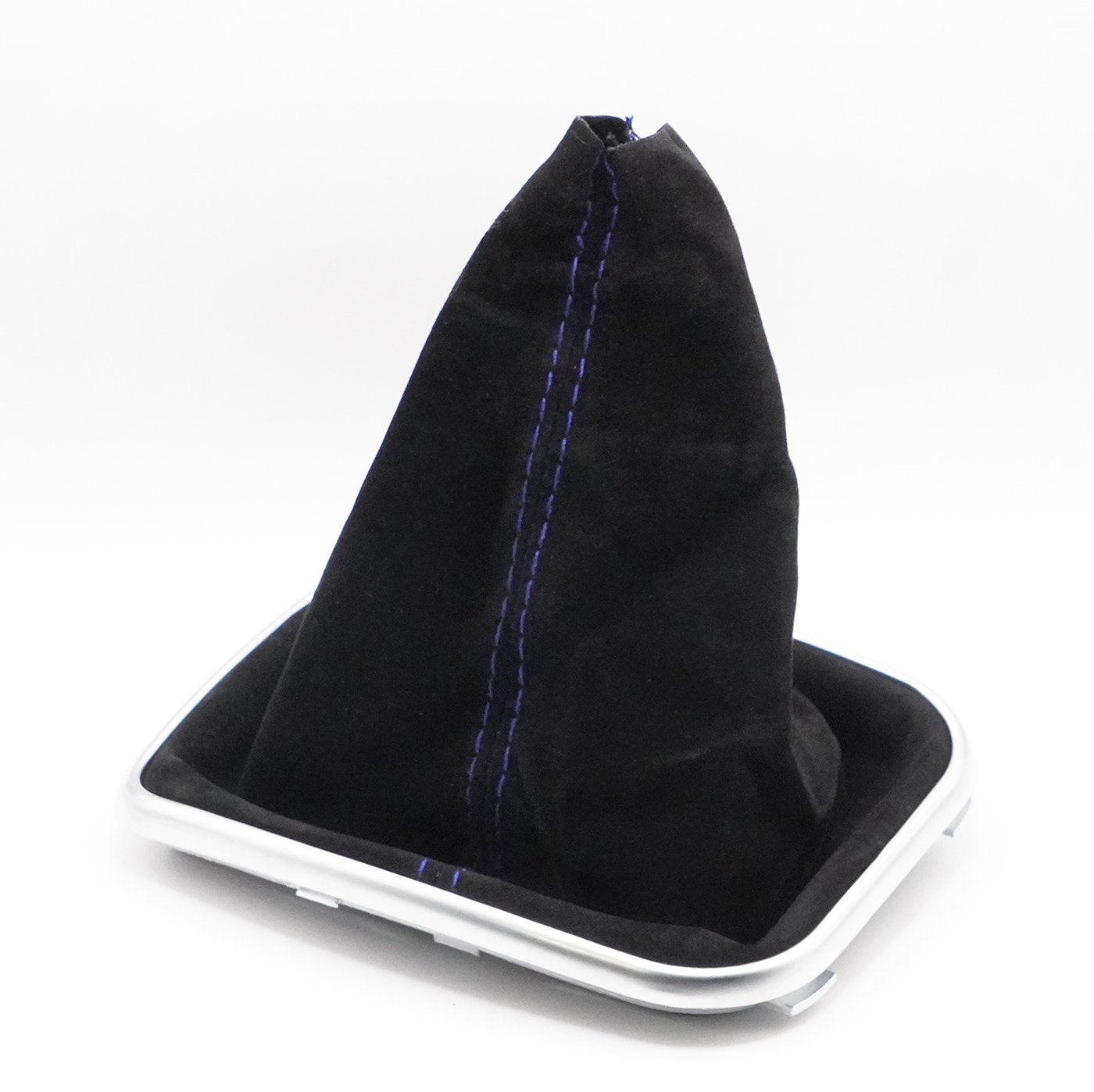 thumbnail image 2 of Pieliz PU Leather Shift Boot For VW Jetta Vento Bora 05-10 - Gray Stitch, Black 2 of 3