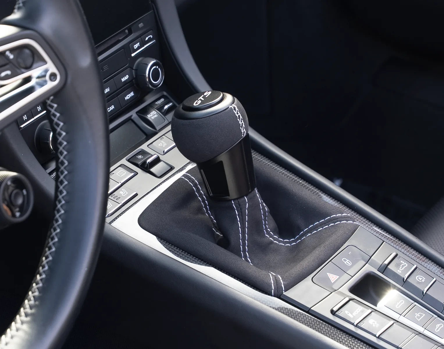 Euro Impulse GT3-style shifter installed in Porsche interior
